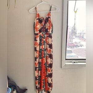 Floral Maxi Jumpsuit